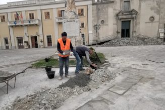 MONUMENTO AI CADUTI INIZIANO I LAVORI