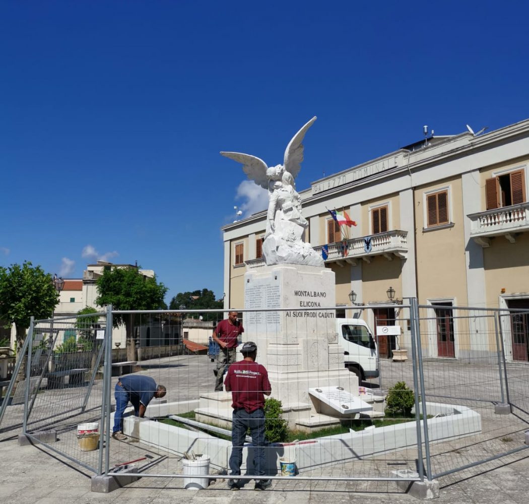 Continuano i lavori del Monumento ai Caduti