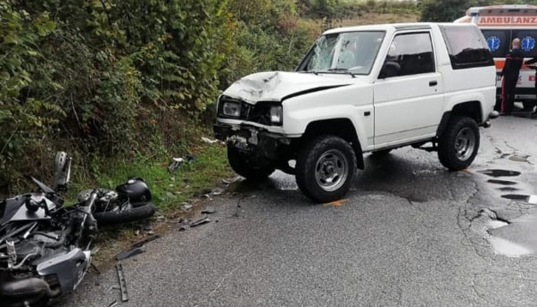 MONTALBANO SCONTRO FRONTALE TRA UN FUORISTRADA E UNA MOTO