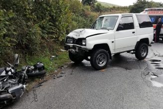 MONTALBANO SCONTRO FRONTALE TRA UN FUORISTRADA E UNA MOTO