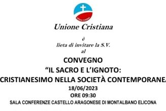 Al via il convegno “Il sacro  e l’ignoto: il Cristianesimo nella società contemporanea”