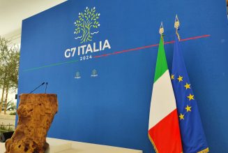 Collegamento dal G7, Borgo Egnazia, Puglia.